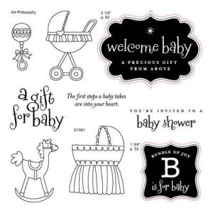 D1561 B is for Baby Acrylix Stamp Set